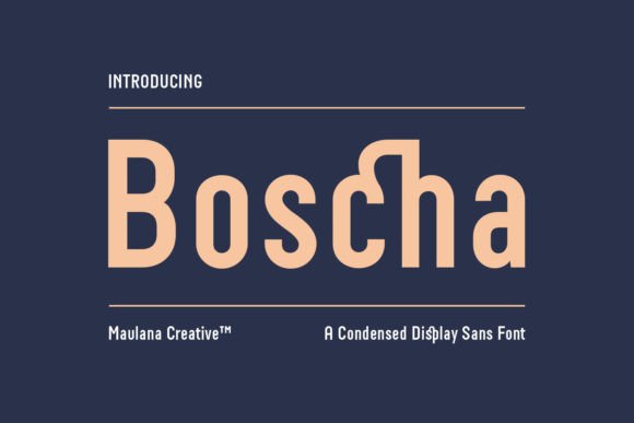 Boscha: A Bold, Modern Font for the Digital Age