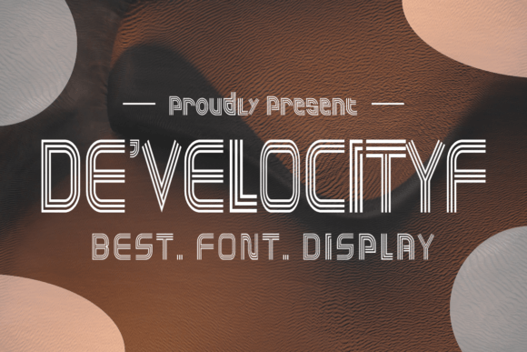 Develocityf: A Bold Typographic Statement for Modern Design