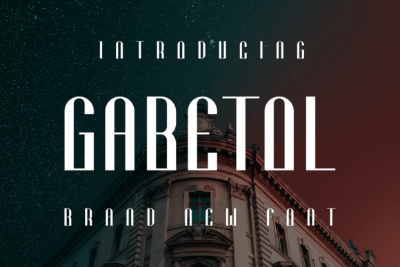Gabetol: A Unique Display Font for Creative Projects