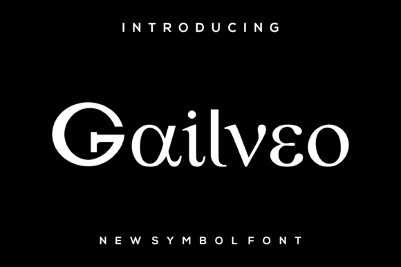 Gailveo: A Unique Display Font for Creative Expression