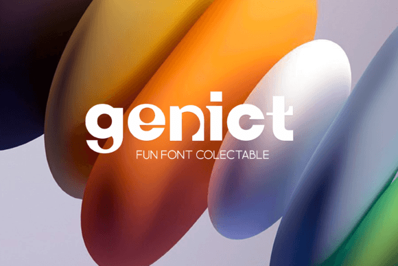 Genict: A Unique Display Font for Creative Projects