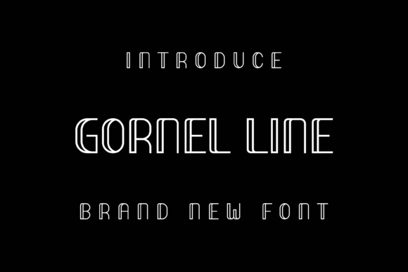 Gornel Line: A Unique Display Font for Creative Expression