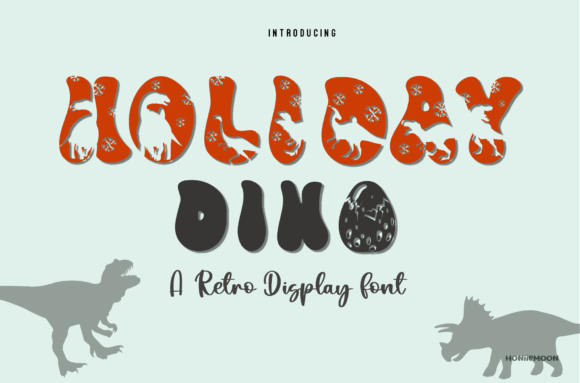 Holiday Dino: Festive Font Fun