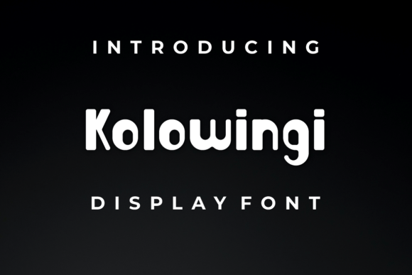 Kolowingi: A Bold and Unique Display Font for Creative Projects