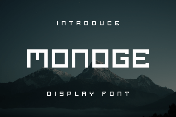 Monoge: A Unique Display Font That Elevates Any Design