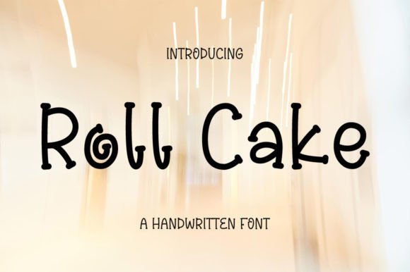 Roll Cake: A Stylish Handwritten Font for Creative Expression