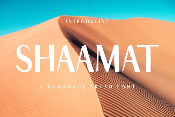 Shaamat: A Unique Brush Font for Creative Expression