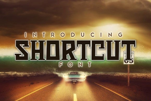 Shortcut: A Stylish Squarish Font for Strategic Design