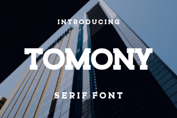 Tomony: A Modern Display Font for Creative Excellence