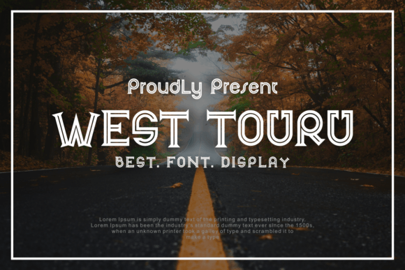 West Touru: A Bold and Authentic Display Font for Modern Design