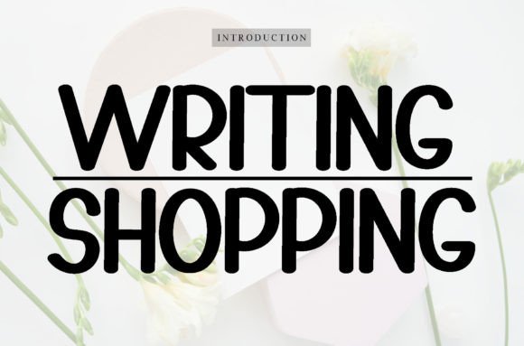 Writing Shooping: A Stylish Handwritten Font