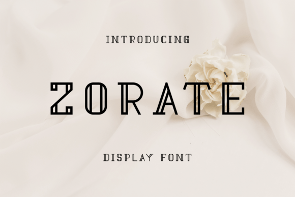 Zorate: A Modern Display Font for Stylish Design